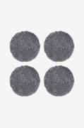 Skinnwille - Fårskinnsdyna rund Curly 4-pack - Grå - Sittdynor - Från ...