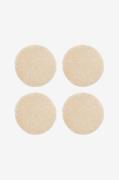 Skinnwille - Fårskinn Cushion Round Curly 4-pack - Beige - Sittkuddar ...