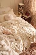 Staycation - Påslakanset Fancy Tattoo i satin 2 eller 3 delar - Vit - ...