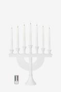 Markslöjd - Ljusstake Torpa 7L Batteridriven - Vit - Adventsljusstakar...