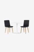 Venture Home - Matgrupp Hamden med 2st stolar Today - Svart - Matgrupp...