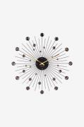Karlsson - Väggklocka Sunburst Crystal Large - Svart - Väggklockor & b...