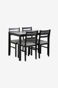 NORDFORM - Alicante rektangulärt matbordsset med bord och 4 stolar, 11...