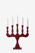 Markslöjd - Ljusstake Svaneholm 5L - Röd - Adventsljusstakar - Från Ho...