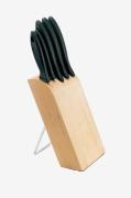 Fiskars - Knivblock med 5 knivar Essential - Köksknivar & tillbehör - ...