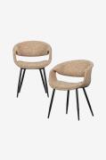 WOOOD - Yossi matstol - set om 2 - Beige - Stolar - Från Homeroom