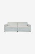 Dorel Home - Alicia bäddsoffa 3-sits i corduroy - Vit - Bäddsoffor - F...