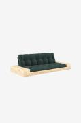 Karup - Base Bäddsoffa m. 2 sidolådor Tre sittplatser - Grön - Bäddsof...