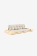 Karup - Base Bäddsoffa m. 2 sidolådor Tre sittplatser - Vit - Bäddsoff...