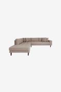 House Nordic - Hörnsoffa med öppen gavel Lido - Beige - Soffor - Från ...