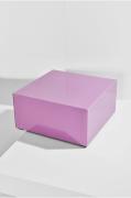 Pastill - Pop bord i färgat glas 60x60 cm - Lila - Soffbord - Från Hom...