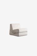 Hanah Home - Bäddsoffa med 1 sittplats Origami - Beige - Fåtöljer - Fr...