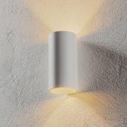 Egger Licht EGG DLS Tubo utomhusvägglampa, vit, Ø 9 cm, aluminium, upp...