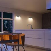 Evotec LED-taklampa Pano med två ljuskällor, metallic