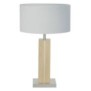 HerzBlut Dana bordslampa ek natur, vit, 56 cm