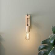 Lamkur Vägglampa Tyske i trä, natur