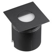 Mantra Iluminación Aspen LED-inbyggnadslampa, kupa, kantig, svart