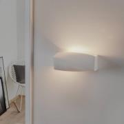 SOLLUX LIGHTING Vägglampa Turn Mini i keramik, upp/ner, vit