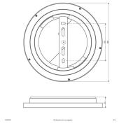 EVN ALR LED-panel vit 12W Ø25cm 4.000K