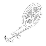 Hera LED-list Basic-Tape F, IP54, 2.700K, längd 500cm
