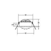 BRUMBERG LED-downlight 38° rund krom 3 000 K