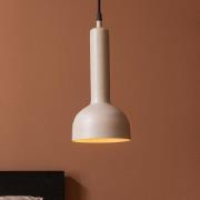 PR Home hänglampa Bainbridge, beige, Ø 15 cm metallkontakt