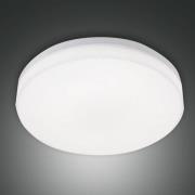 Fabas Luce LED-utomhustaklampa Trigo med sensor, vit