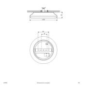 EVN Catino LED-taklampa, CCT, 25 cm