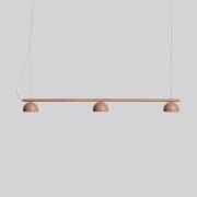 Northern Blush LED-hänglampa, 3 lampor beige