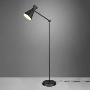 Reality Leuchten Golvlampa Enzo, höjd 150 cm, svart