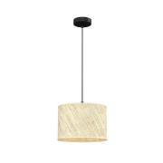 Euluna Hänglampa Jovin med en rottinglampskärm, Ø 25 cm