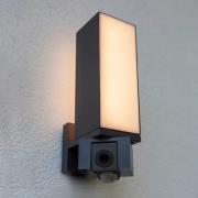 LUTEC connect LED-utomhusvägglampa Cuba, kamerasensor