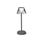 Ideallux Ideal Lux Lolita LED-terrasslampa, batteri, grå