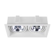 Nowodvorski Lighting Inbyggd downlight Mod II, 2 lampor, vit