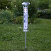 STAR TRADING LED-solcellslampa Celsius, utetermometer