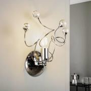 ONLI Vägglampa Trilly i krom med kristaller 1 lampa
