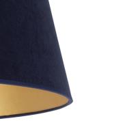 Duolla Lampskärm Cone höjd 18 cm, mörkblå/guld
