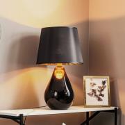 TK Lighting Bordslampa Lacrima, svart/guld