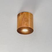 SOLLUX LIGHTING Taklampa Ara som cylinder i trä