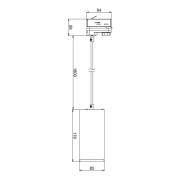 Deko-Light LED-pendellampa Lucea 3-krets 15W vit