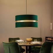 Duolla Hänglampa Duo, grön/guld, Ø 60 cm, 1-lampa