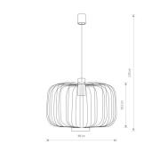 Nowodvorski Lighting Hänglampa Allan med skärm i stålstänger