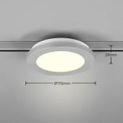 Trio Lighting Camillus LED-strålkastare för DUOline, titan, Ø 17 cm