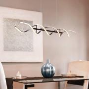 Trio Lighting LED-hänglampa Sequence, dimbar, CCT, aluminium