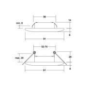 BRUMBERG Adapt LED-inbyggd downlight, krom matt