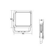 BRUMBERG Neo Midi LED-strålkastare, bredd 23,3 cm 3000K