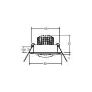 BRUMBERG BB13 inbyggd dim2warm RC dim strukturvit