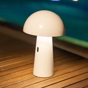 Newgarden Shitake LED-batteribordslampa IP44 vit