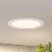 Prios LED-inbyggnadslampa Cadance, vit, 24cm, set om 10, CCT