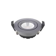 Sigor LED infälld takspot Diled, Ø 8,5cm, 6 W, 3.000 K, antracit